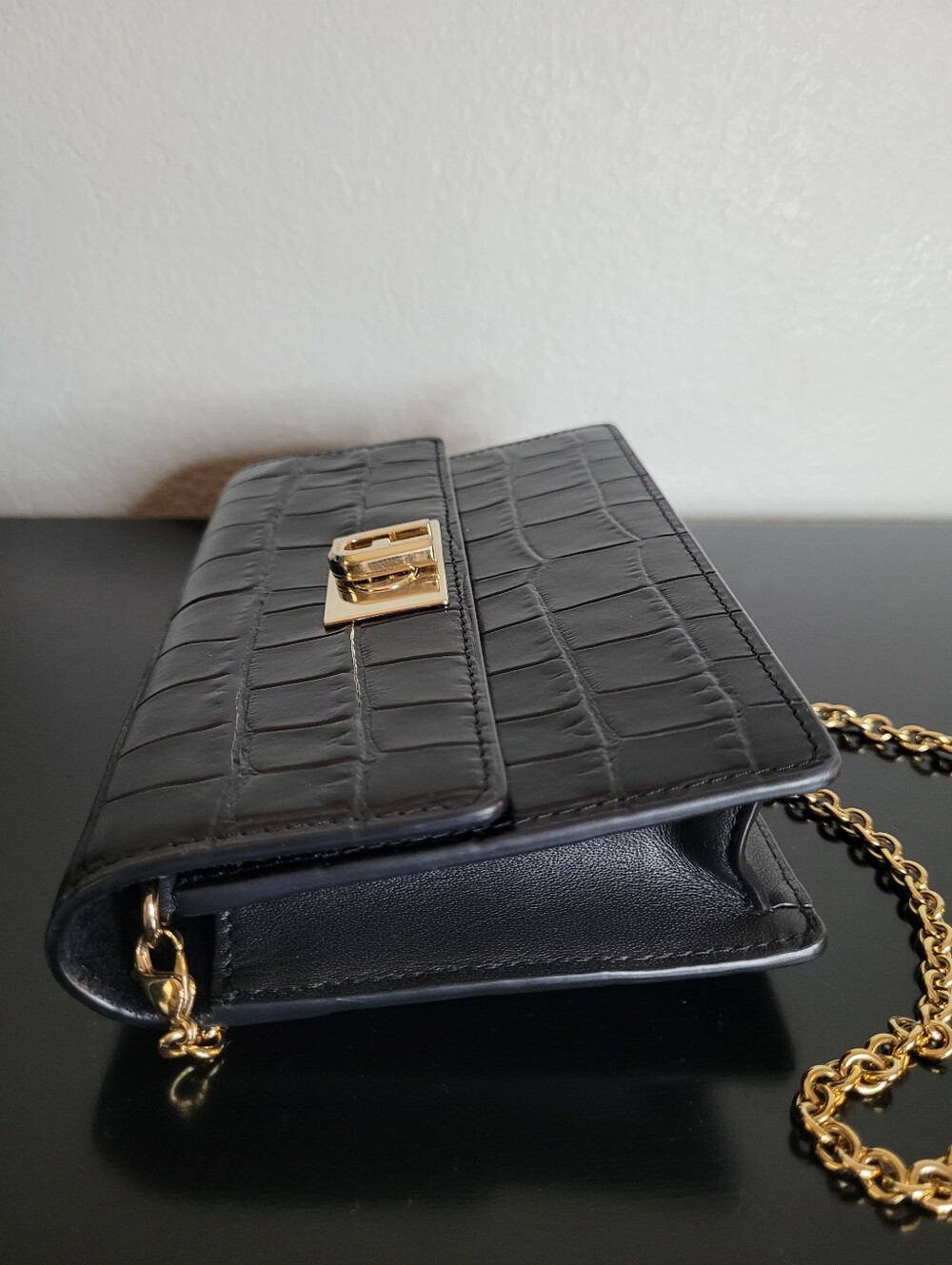 Furla 1927 croc mini crossbody bag - Picture 7 of 11